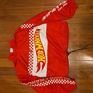 Hot wheels crop long sleeve windbreaker